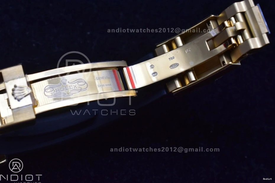 Strap BTF on Dial Oysterflex 1:1 YG Daytona SA4130 Black Edition Best Rubber 116518 0121